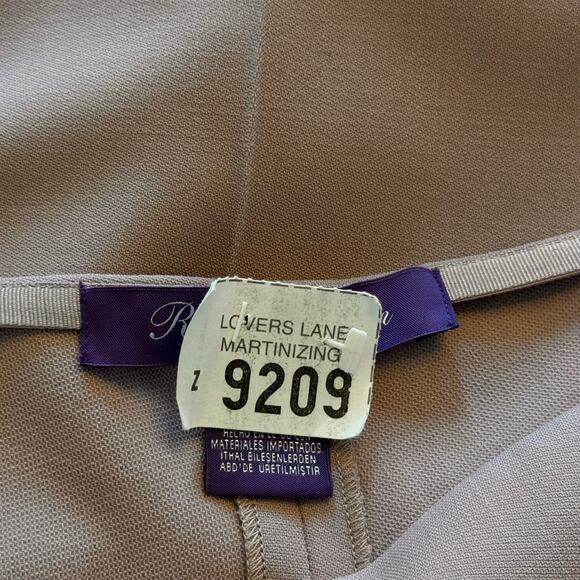 Ralph Lauren Purple Label Wool Crepe Stretch Flat Front Pants Pink Women's 8 - Picture 4 of 13